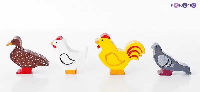 Игровой набор. Птицы- 5 фигурок, домик для кукол, домик для барби, игрушки для детей, подарок для девочек, развивалка