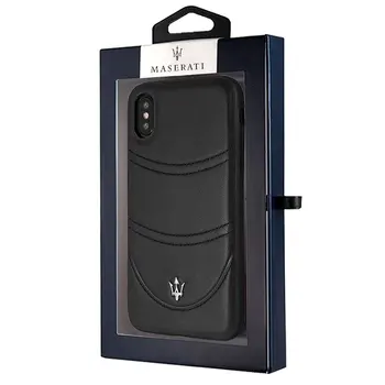 

Maserati license iPhone XS Max Case Black Leather