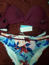 CUPSHE-Conjunto de Bikini Floral de realce para mujer, bañadores de dos piezas con Tanga Sexy, trajes de baño de playa, novedad de 2021