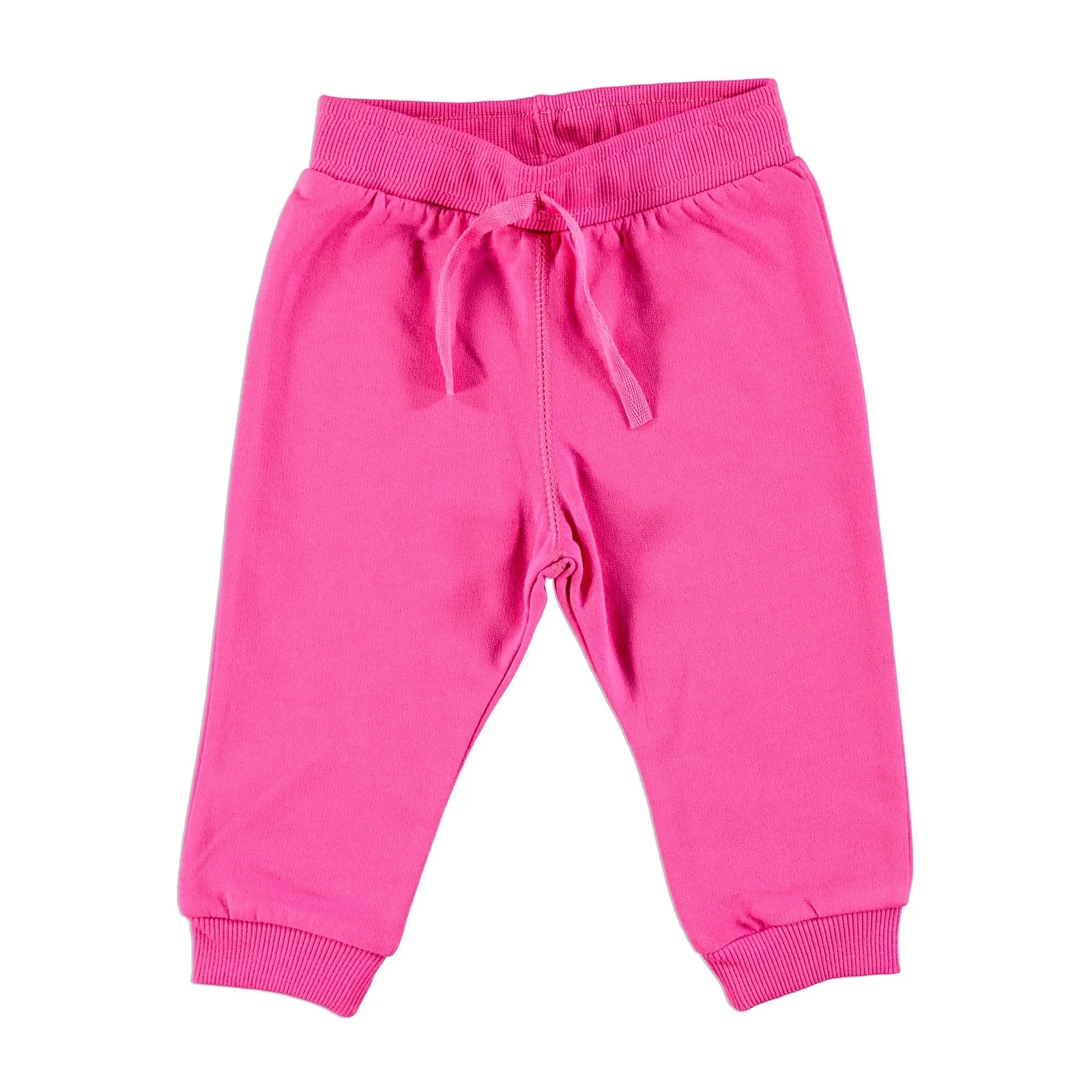 Розовый Ebebek HelloBaby/базовый спортивный костюм для малышей; брюки; одежда для малышей; однотонная длинная повседневная одежда для маленьких мальчиков и девочек; - Цвет: Розовый