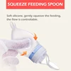 Imebaby Baby Feeding Bottle Dolphin Silicone Rice Cereal Spoon Newborn Tableware Baby Goods Feeding Spoon 2