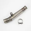 Slip On Motorcycle Exhaust Middle Link Pipe Mid Connect Tube Titanium Alloy Exhaust System For Aprilia Rsv4 2015-2016