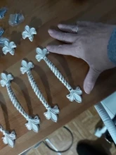 KAK-Manijas para cabinete de cocina, conjunto de mangos de zinc en aleación de marfil, ideal para puerta de alacena, cajón, perillas, muebles de moda europea, equipo de manijas