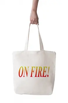 

Angemiel Bag Large Fire On Shopping Beach Tote Bag
