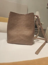 Ansloth-Bolso cruzado de cocodrilo para mujer, bandolera de piel sintética de diseñador de marca, de lujo, bolso de cubo, HPS405