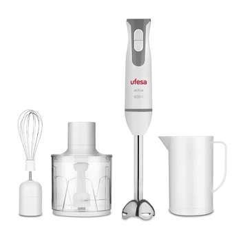 

Ufesa BP4552 - Blender of rod, 600W, Function Turbo, Detachable foot, 2 blades of high efficiency, Ergonomic, Measuring cup