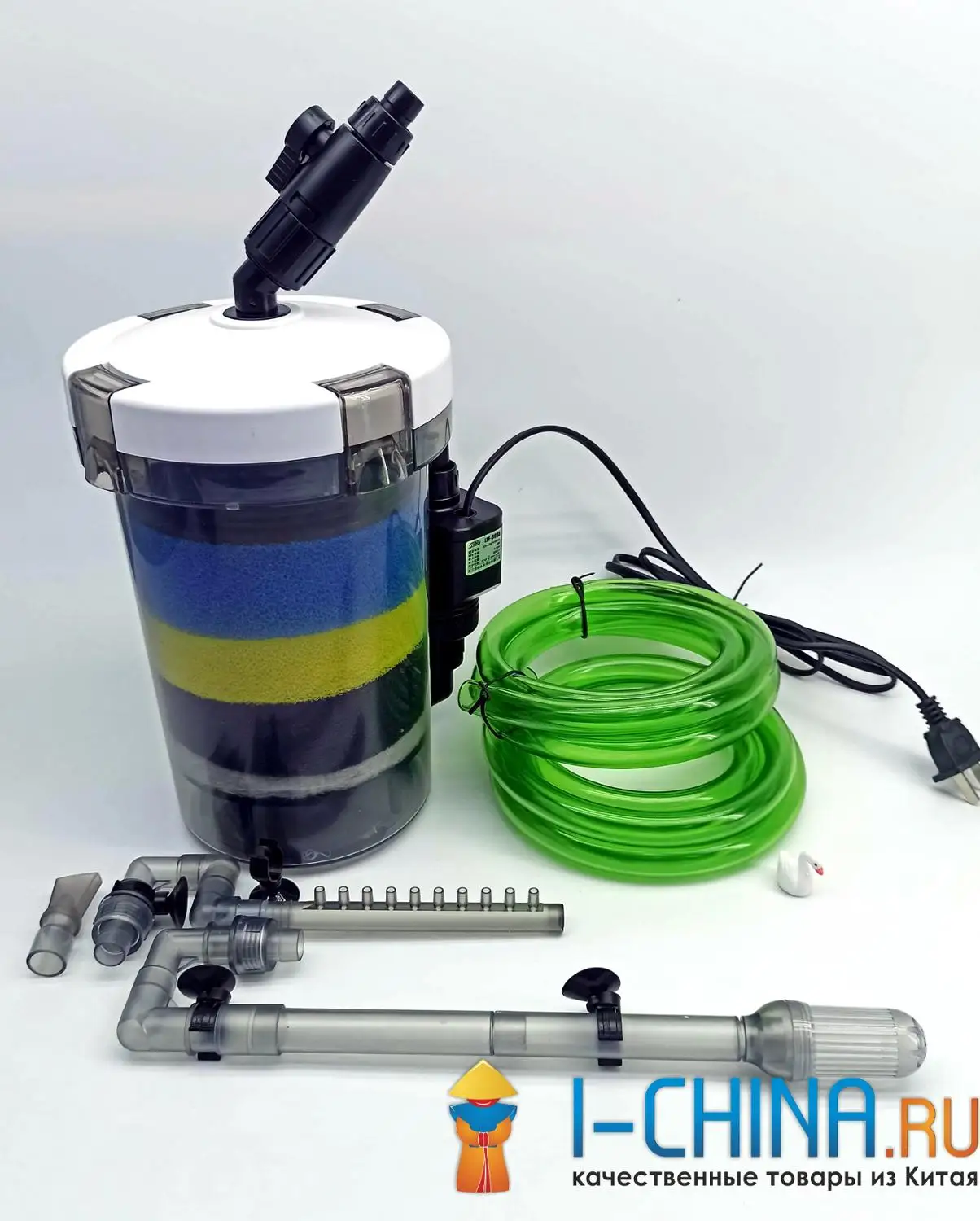 SunSun HW-603B/EW-603B (Jialu прозрачная/белая колба) Внешний канистровый фильтр на небольшой