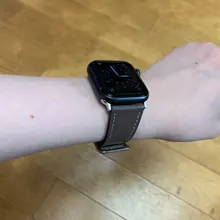 Correa de cuero de alta calidad para iWatch 40mm 44mm, correa de una sola vuelta para Apple watch 42mm 38mm Series 1 2 3 4 5 6 se