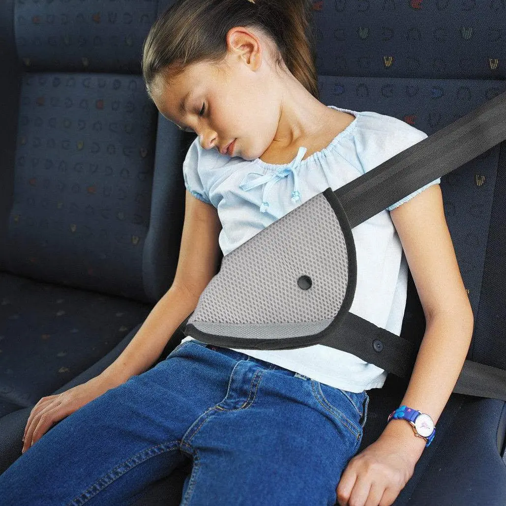 Kids Car Safe Fit Seat Belt Adjuster Baby Safety Triangle Sturdy Device Protection Positioner Carriages Intimate Accessories seat belt adjuster seat belt positioner