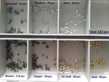 500 Uds 1,5 2,0 2,5mm cuentas engastadas de cierre de tubo de cobre dorado cuentas espaciadoras de tope para la fabricación de joyas suministros collar