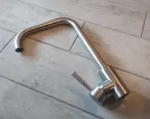 Leeme-grifo de acero inoxidable con un solo Mango para la cocina, rociador de un solo orificio, cepillado, L74998A-4 3