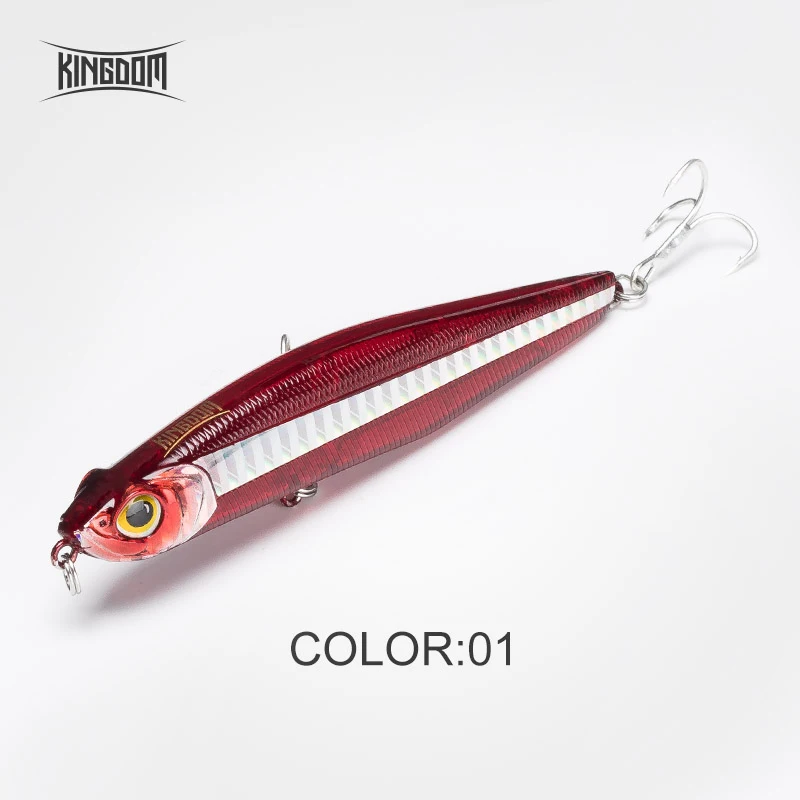 Color 1 Kingdom твердая приманка для рыбалки Тонущий Карандаш воблеры 100 мм 29,7 г 85 мм 19,4 г морской бас длинные приманки искусственная модель наживки 5503 - Цвет: Color 1