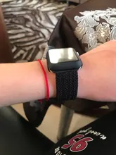 Correa de nailon trenzado para Apple Watch, correa elástica de 44mm, 40mm, 42mm y 38mm, serie iWatch 3, 4, 5, SE, 6