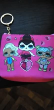 Nuevo Lol muñeca de dibujos animados bolsa chica Mini moneda Cartera horizontal-frontera creativa Lol sorpresa moda niña pequeña moneda monedero regalo