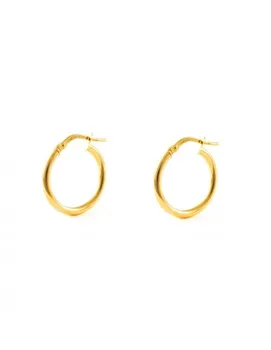 

Earrings Gold Hoops round smooth 20x2mm (9kts)