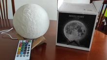 Night-Light Moon-Lamp Gift Photo-Customized 3d-Printing Rechargeable Personality 