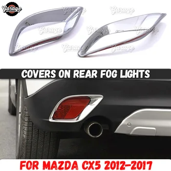 

Covers on rear fog lights case for Mazda CX-5 2012-2017 ABS plastic molding 1 set / 2 pcs decoration car styling