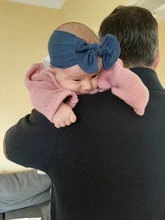 Turbante de Nudo sólido para bebé y niña, Diadema con lazo, envolturas elásticas para la cabeza, accesorios para el cabello Jly15