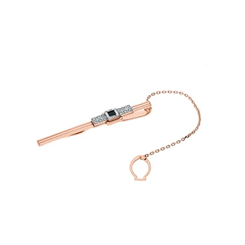 

Silver tie clip with cubic zirconia sunlight sample 925