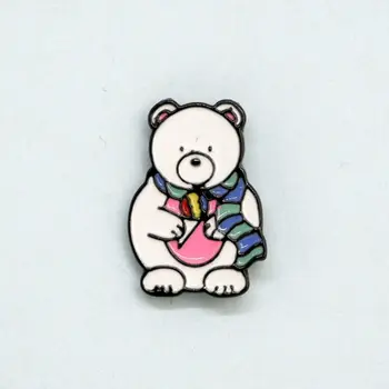 

Metal badge White Bear (53830)