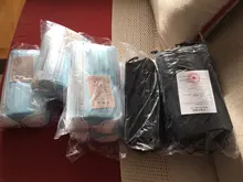 ¡10-200 Uds máscara desechable aretes máscara de boca negro no tejido máscaras de capa de 3 Filtro Anti polvo de máscara adulto en Stock!