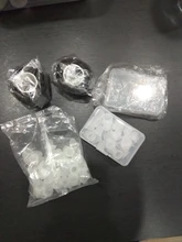 Taza para tinta de tatuaje desechable, tatuaje permanente de silicona de tamaño pequeño y grande, maquillaje de cejas, pigmento, tapas de contenedores, 100 Uds.