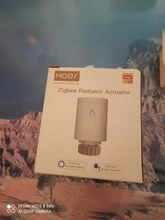 Tuya-Válvula termostática programable ZigBee 3.0, para radiador inteligent, se puede controlar a través de la voz con Alexa