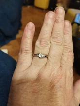 AAA superior Cubic Zirconia anillos de promesa de Color plata anillos de compromiso de boda regalos de aniversario para la Mujer