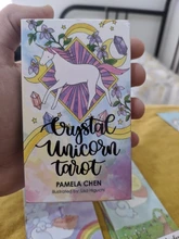 Cartas de Tarot de unicornio de cristal, guía, adivinación, Destino, Juego de mesa, 78 cartas/juegos