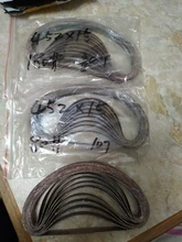 Correa de lija de 40-452mm, 10 Uds., para adaptador de lijadora M10, máquina pulidora, herramientas abrasivas