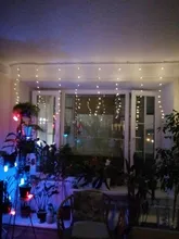 3MX3M LED Curtain Garland on The Window USB String Lights Fairy Festoon Remote Control