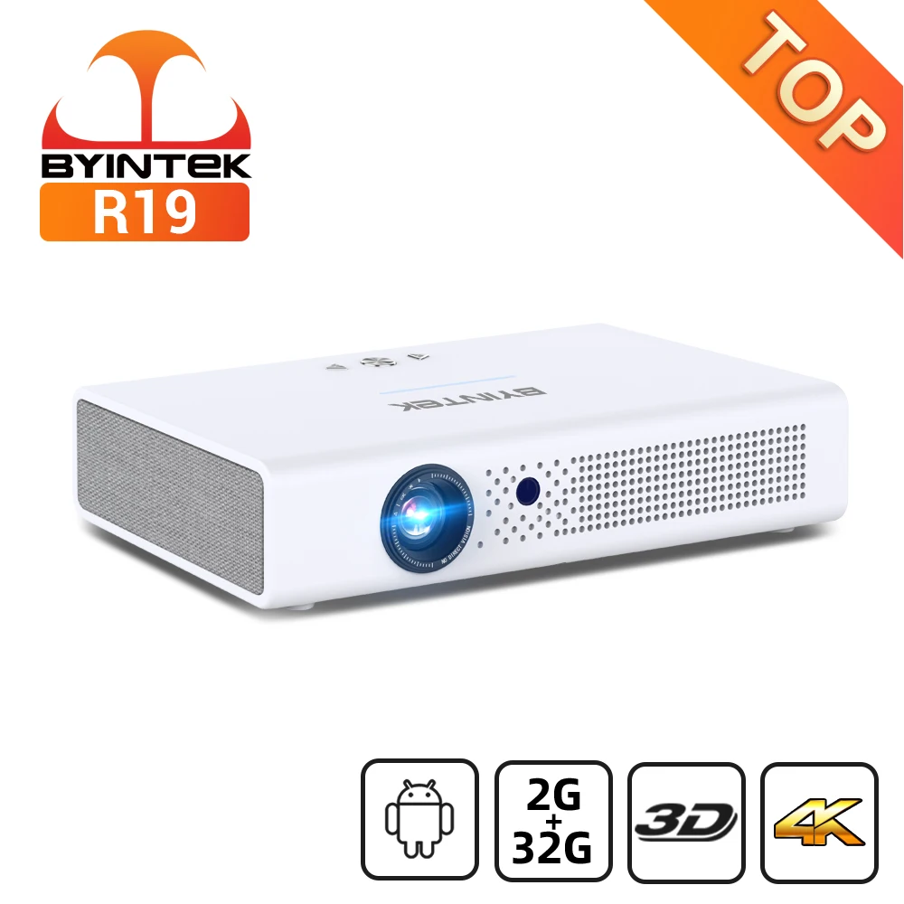 Byintek R19 3d 300inch Full Hd 1080p 4k Smart Wifi Android Led Dlp Laser Home Theater Portable Mini Projector For Smartphone Lcd Projectors Aliexpress