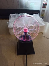 Lighting Decor Touch-Lamp Plasma-Ball Crystal Led-Night-Light Christmas Novelty Magic