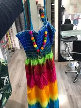 Vestido Floral de verano para niñas, vestidos de princesa bohemios con volantes para playa, ropa de 2, 6, 8 y 12 años con collar de regalo