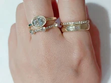 3 unids/set Vintage Bohemia oro turquesas azules Set de anillos para nudillos para geométrica de las mujeres Midi anillo de dedo Bohemia boda joyería