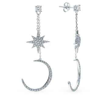 

Silver earrings with cubic zirconia sunlight sample 925