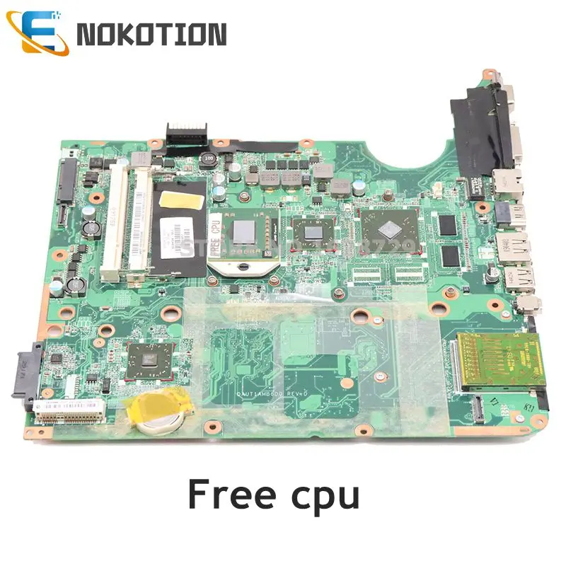 NOKOTION 509404-001 DAUT1AMB6D0 для hp Pavilion DV7 DV7-2000 материнская плата для ноутбука Socket S1 DDR2 512MB GPU Бесплатный процессор