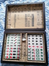 Mahjong-Set Game-Board Chinese-Toy Gambling Portable Party 144 with Box Tiles Numbered