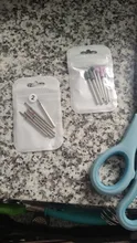 Brocas de cerámica de diamante para uñas, fresadora rotativa para máquina de manicura y pedicura, taladro eléctrico y accesorio, 6 uds.
