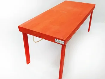 

Orange handmade Wood Outdoor Folding Camping Table