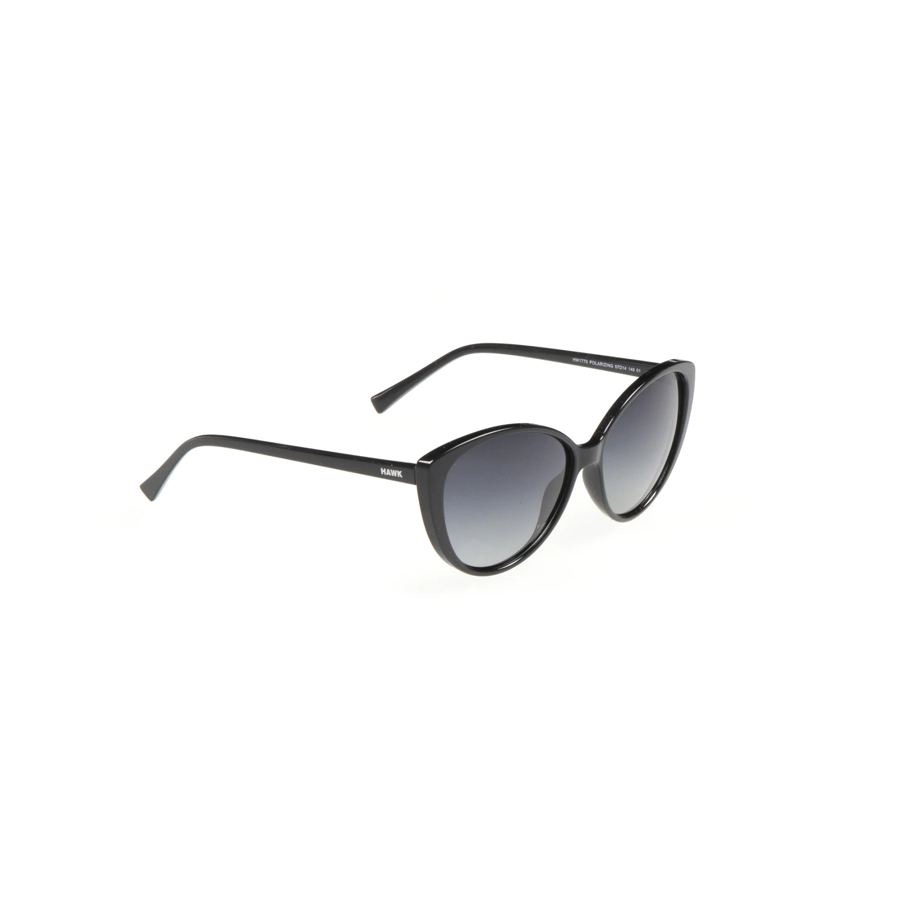 

Women's sunglasses hw 1770 01 bone black organic butterfly cat eye 57-14-140 hawk