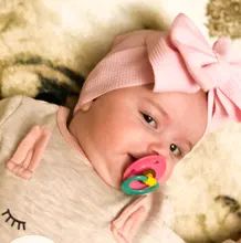 Diadema de lazo grande para bebé, bandana de lazo grande para la cabeza, lazo grande