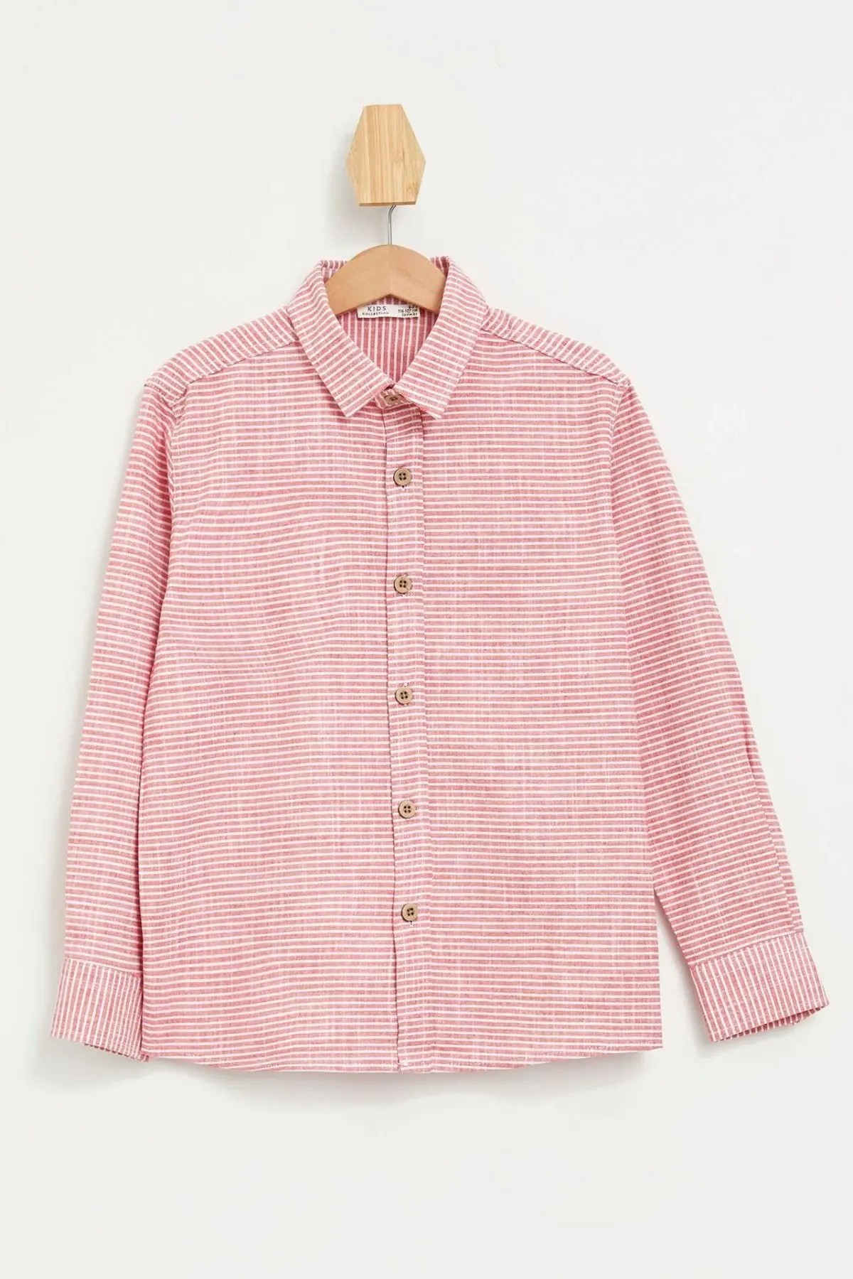 DeFacto Shirt-K7015A619HS с длинными рукавами для мальчиков - Цвет: Красный