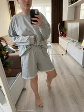 Womens Tracksuits Outfit Shorts Sweat-Set Summmer Solid-Color-Sets Two-Piece Sporting