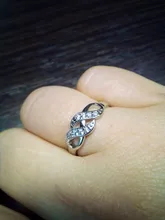 ZHOUYANG-Anillo de estilo sencillo con forma de onda para mujer, Cristales austriacos de Color oro rosa y plata, joyería de moda ZYR334 ZYR226