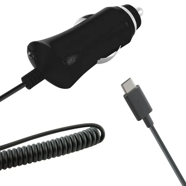 Автомобильное зарядное устройство USB 2.1A черный
