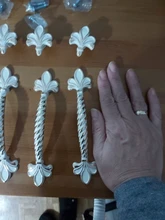 KAK-Manijas para cabinete de cocina, conjunto de mangos de zinc en aleación de marfil, ideal para puerta de alacena, cajón, perillas, muebles de moda europea, equipo de manijas