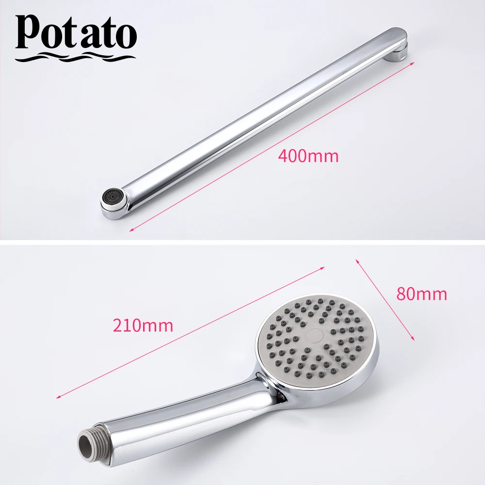 Potato Bathroom Shower Set outlet rotated body handle Bathtub Faucet chrome Bathroom Tap hot and cold water mixer Bathtub p2221
