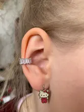 1 Uds encantador línea Clip de circonio en pendientes oreja sin Piercing pendientes de joyería