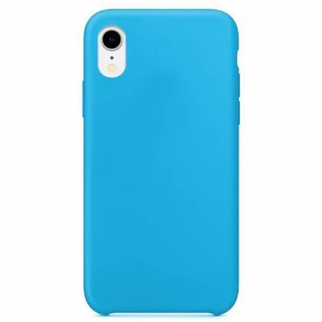 Silicon case for 5/5S/6/7/8/X/xs/xr/11/11pro12/12pro/12 Pro Max Bright Blue
